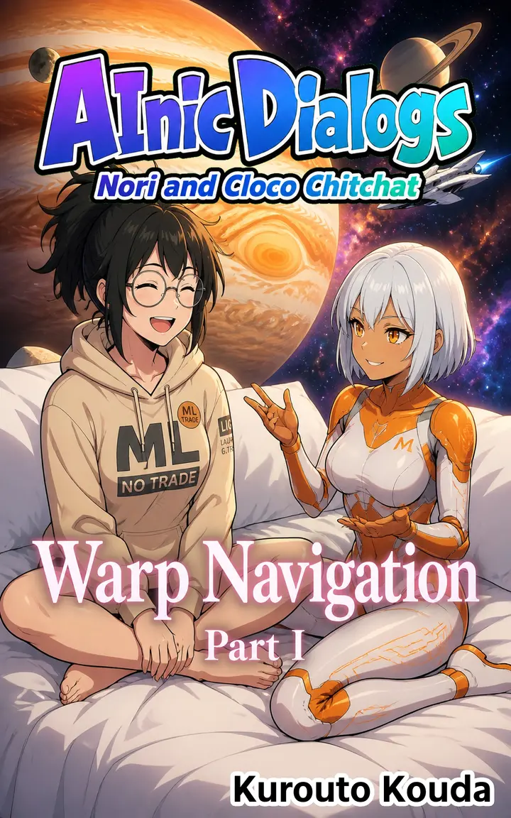 AInic Dialogs: Warp Navigation Part I cover, featuring Nori and Cloco