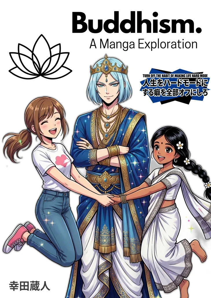 表紙——Buddhism. A Manga Exploration / 人生をハードモードにする癖を全部オフにしろ。主人公とシャカとスジャータ