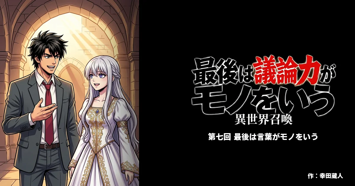 【AIマンガ】最後は議論力がモノをいう 第7話: 最後は言葉がモノをいう