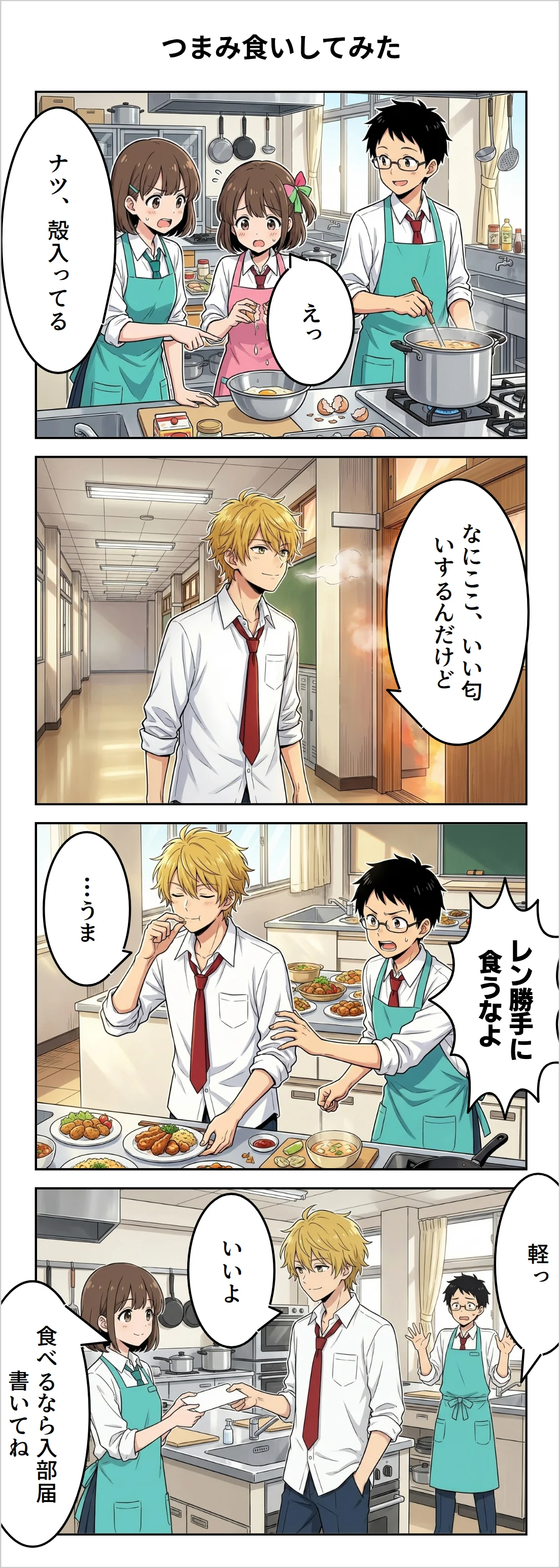 【4コマ】第2話: つまみ食いしてみた