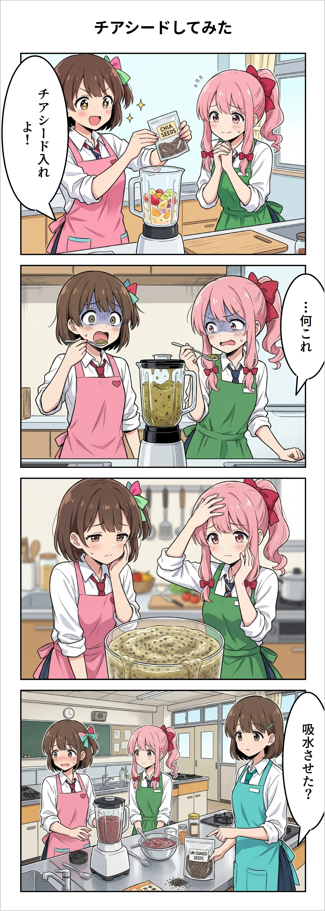 【4コマ】第9話: チアシードしてみた