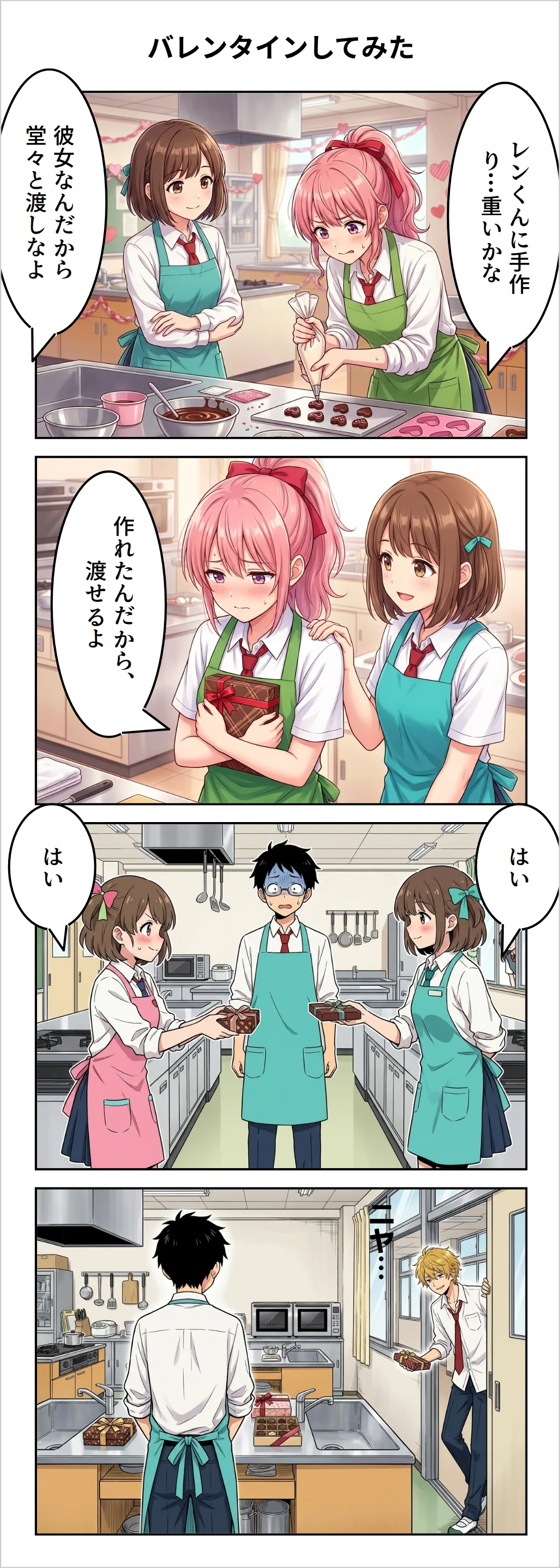 【4コマ】第22話: バレンタインしてみた