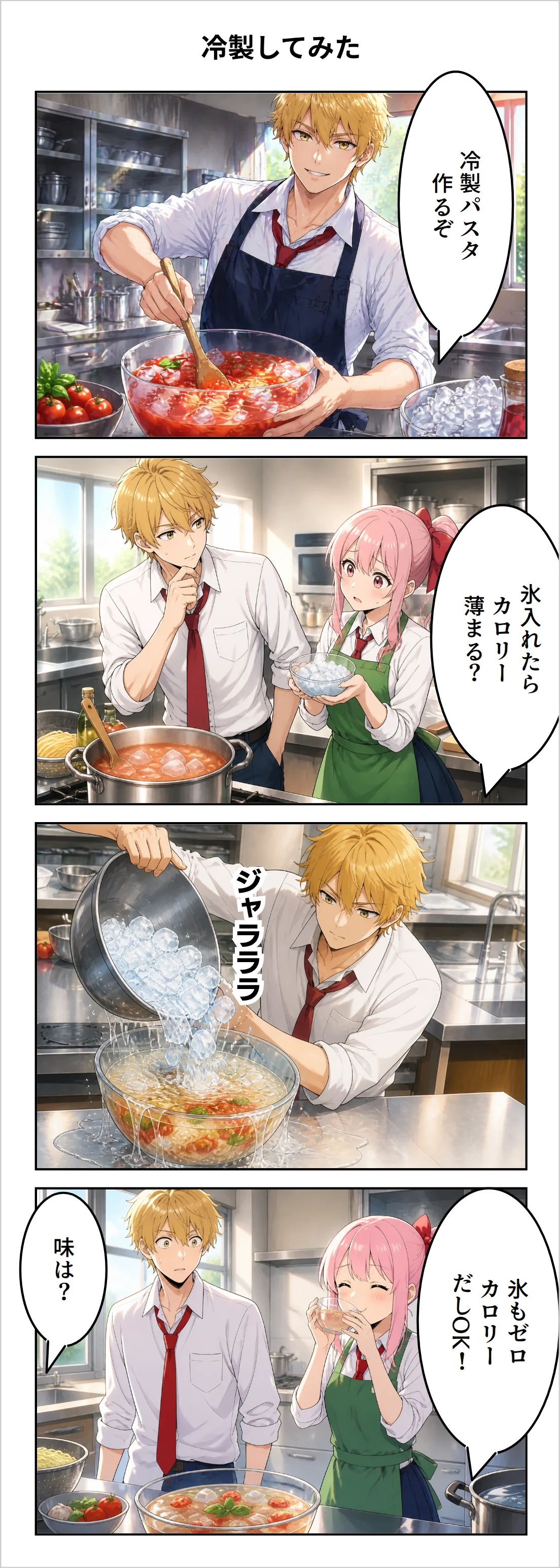 【4コマ】第55話: 冷製してみた