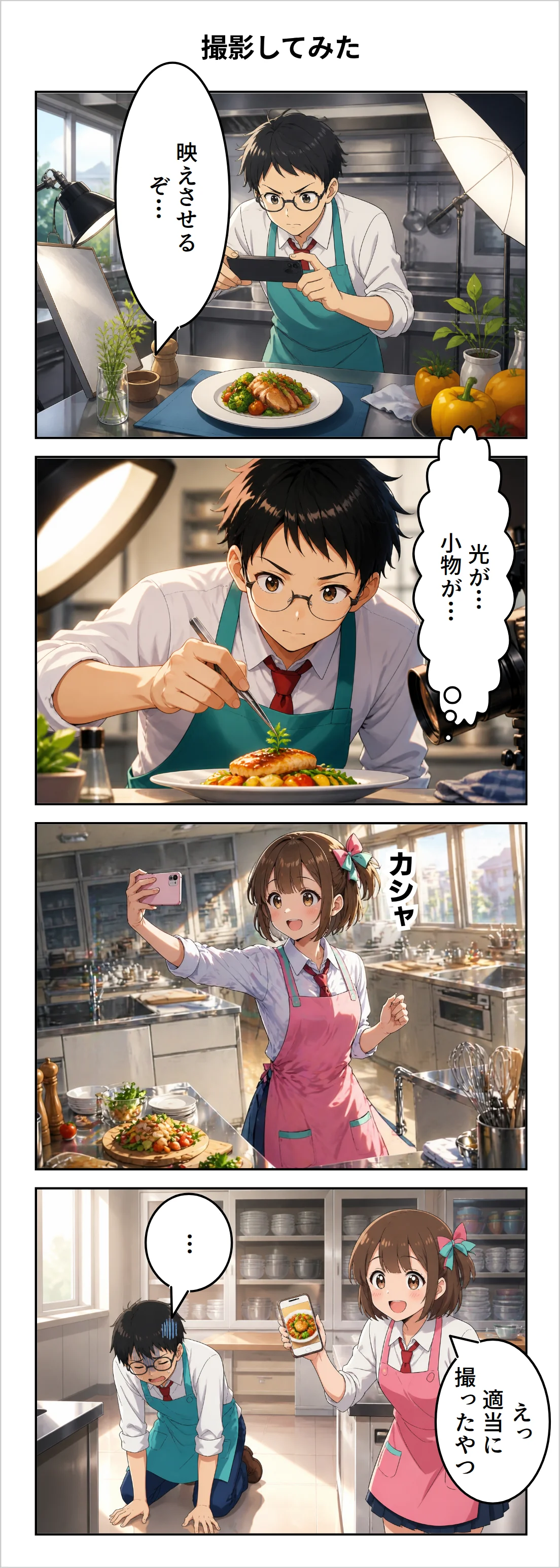 【4コマ】第57話: 撮影してみた