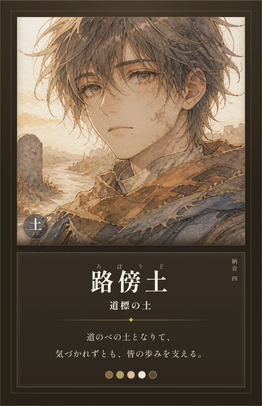 路傍土(道標の土)— 縁の下の力持ち。気づかれず皆の足元を支える人。